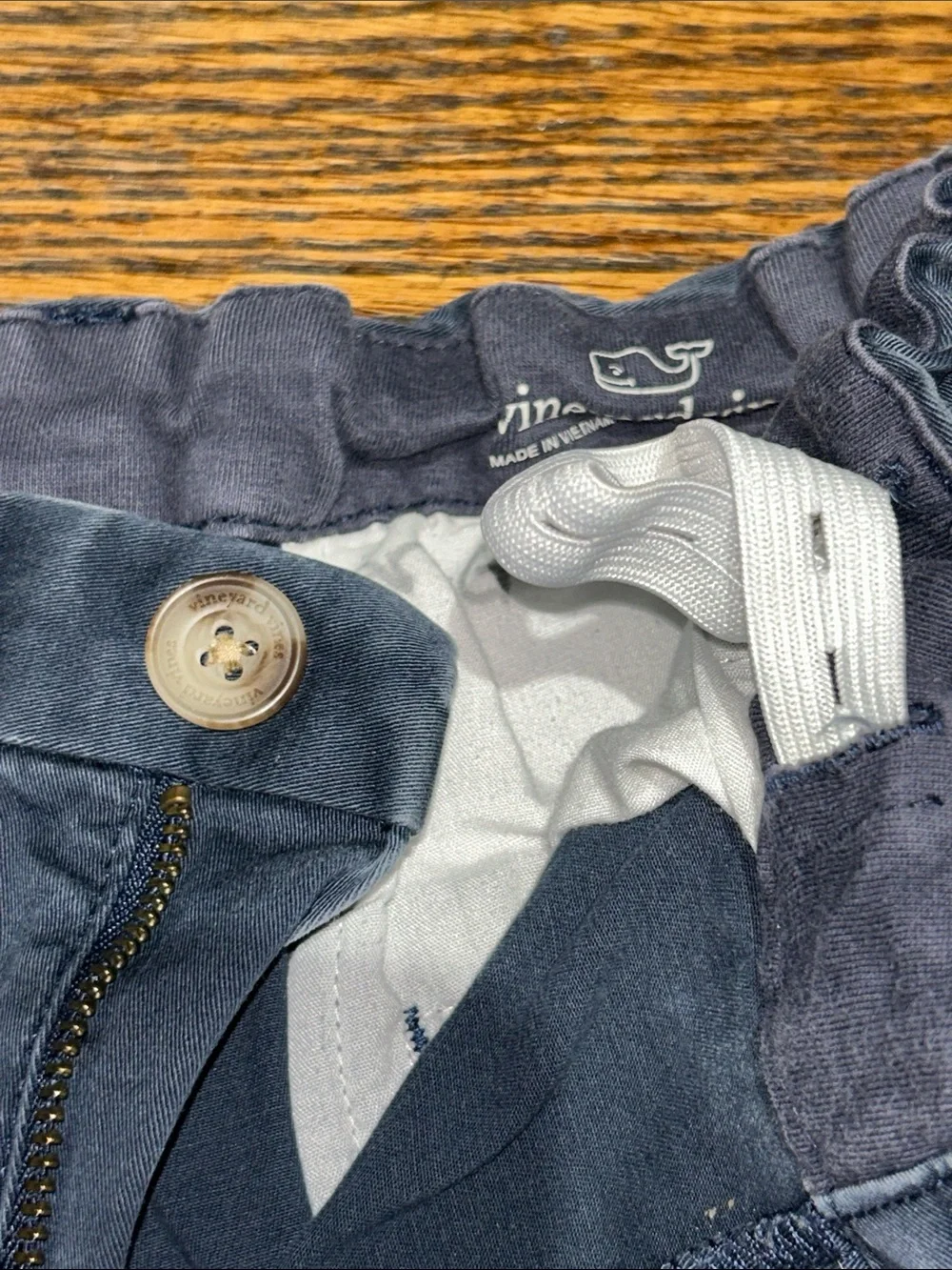Vineyard Vines Navy Kids Flat-Front Shorts